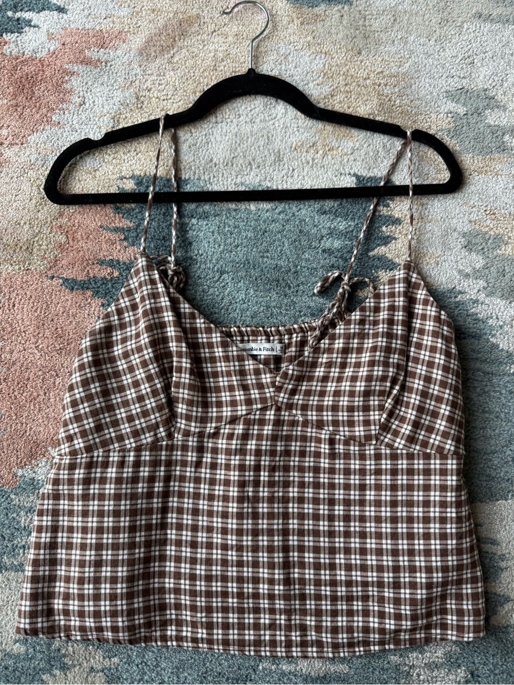 Abercrombie & Fitch Linen Blend Babydoll Cami